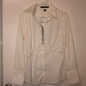 Express Design Studio Top with Rhinestones